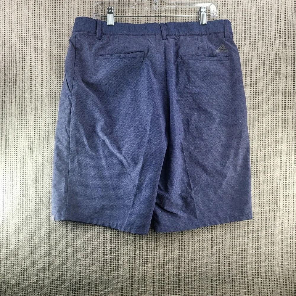 Adidas Shorts Mens 36‎ Blue Herringbone Golf Chino Stretch Performance Casual